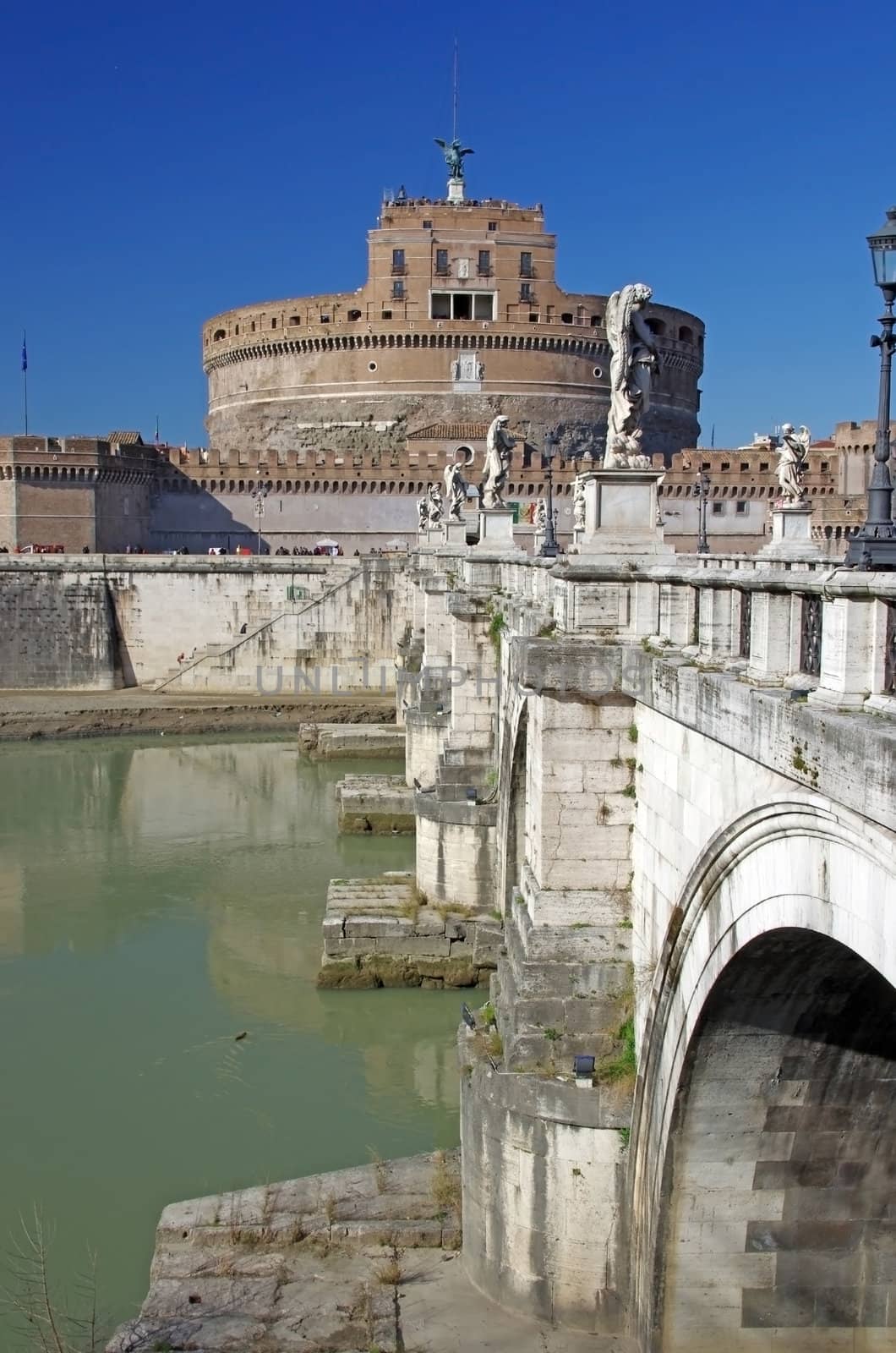 Bridge and Castle of Saint Angelo in Rome