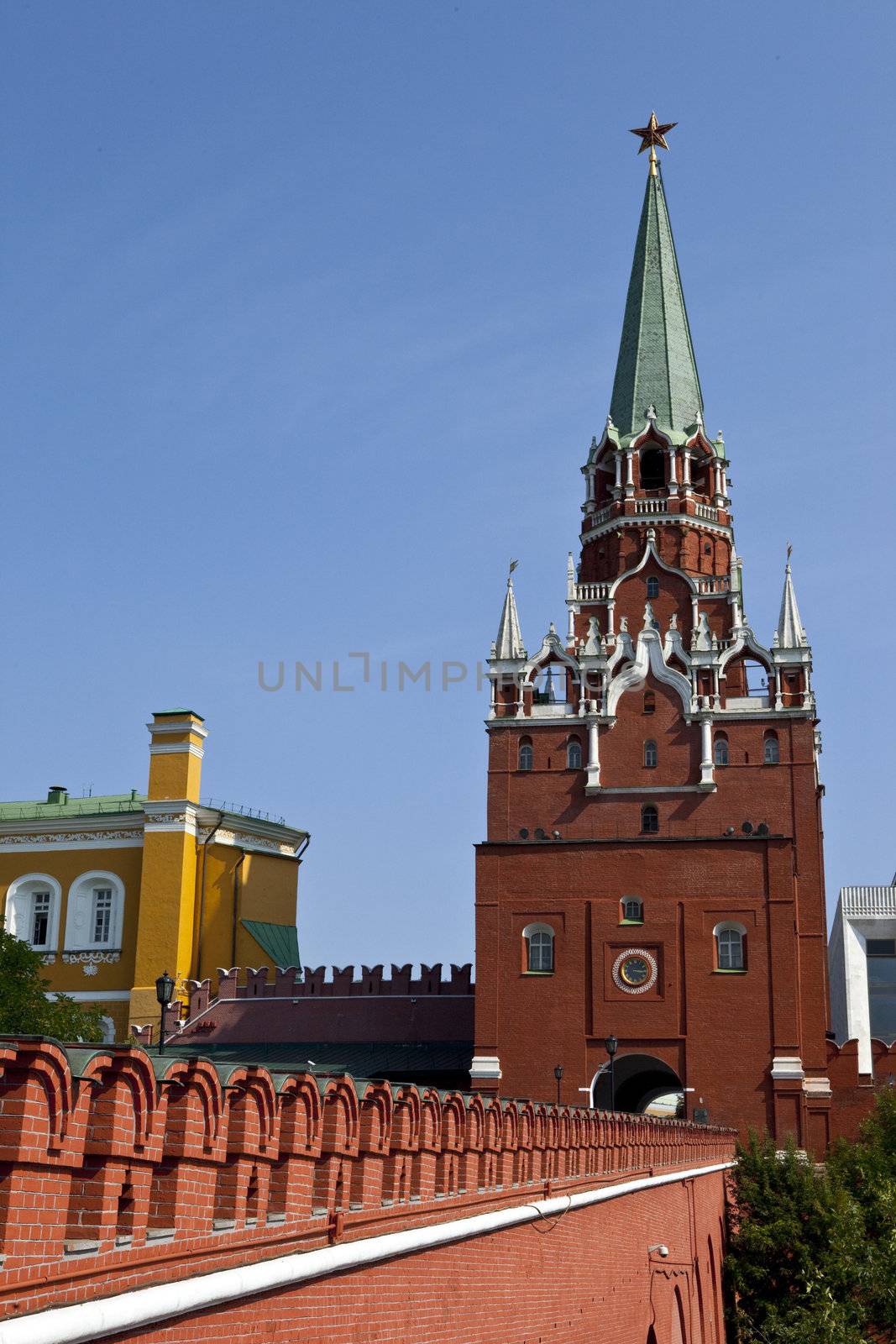 Pedestrian Entrance to the Kremlin in Moscow.