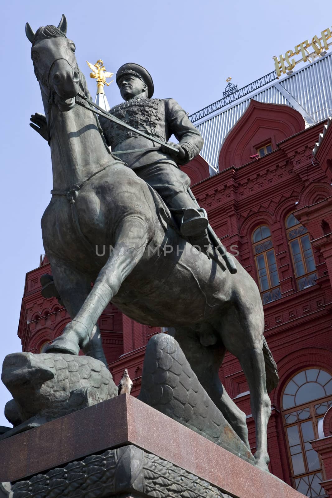 Marshal Zhukov Monument in Moscow.