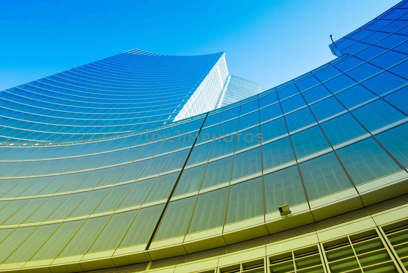 bottom view of the building used for offices