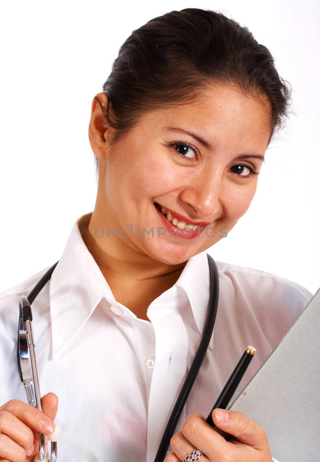 Doctor Holding A Clipboard Ready To Make Notes