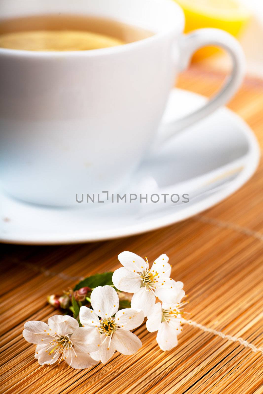 Tea with flower by AGorohov