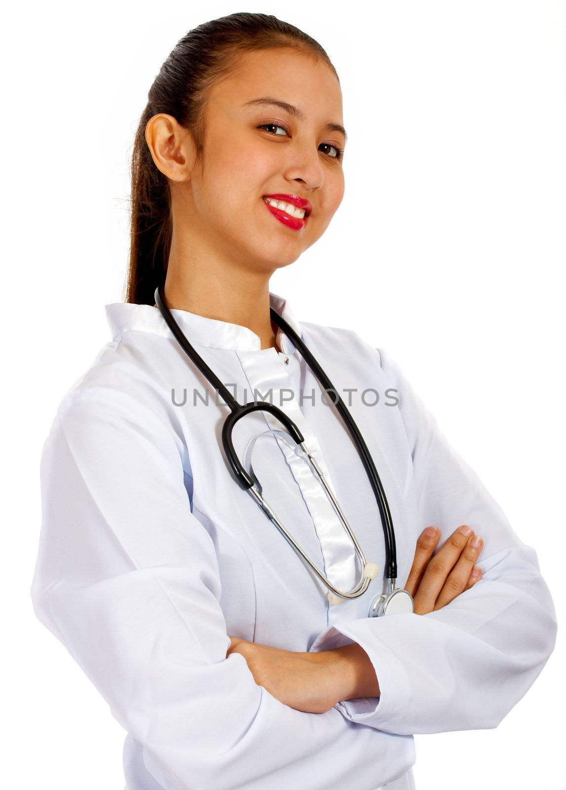 Young Doctor With Stethoscope by stuartmiles