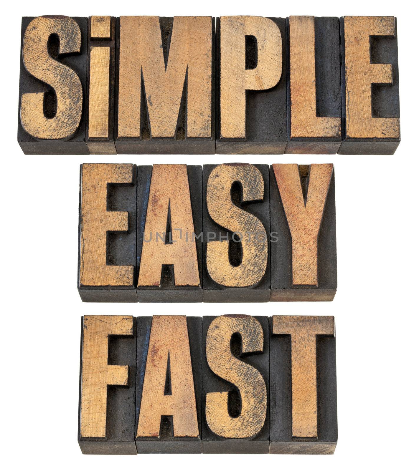 simple, easy and fast in wood type by PixelsAway