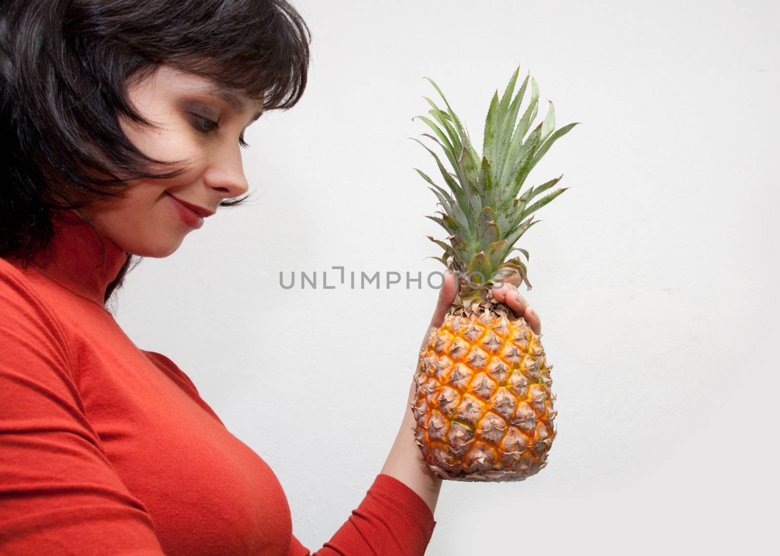 Girl with Pineapple by schankz