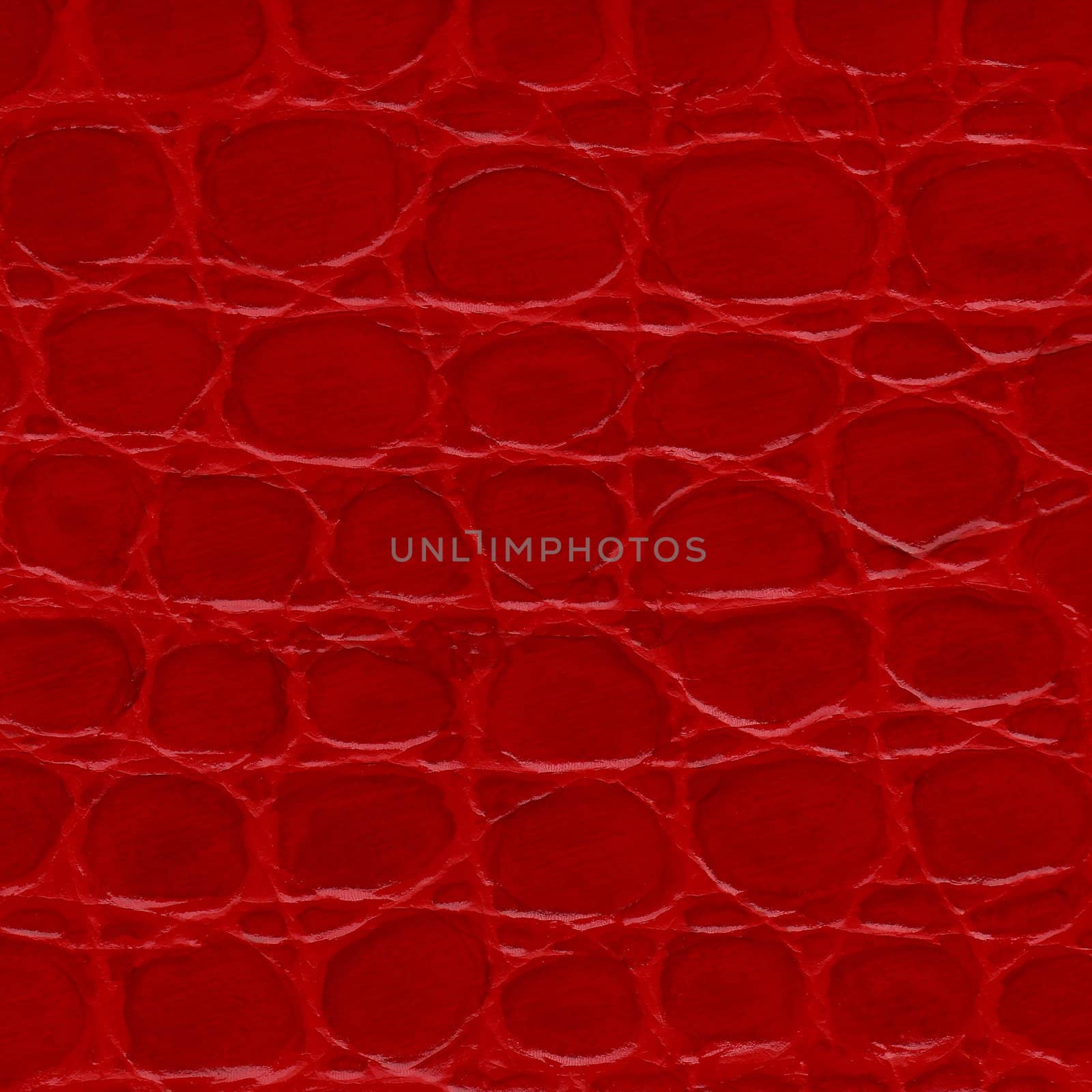 Red crocodile leather texture