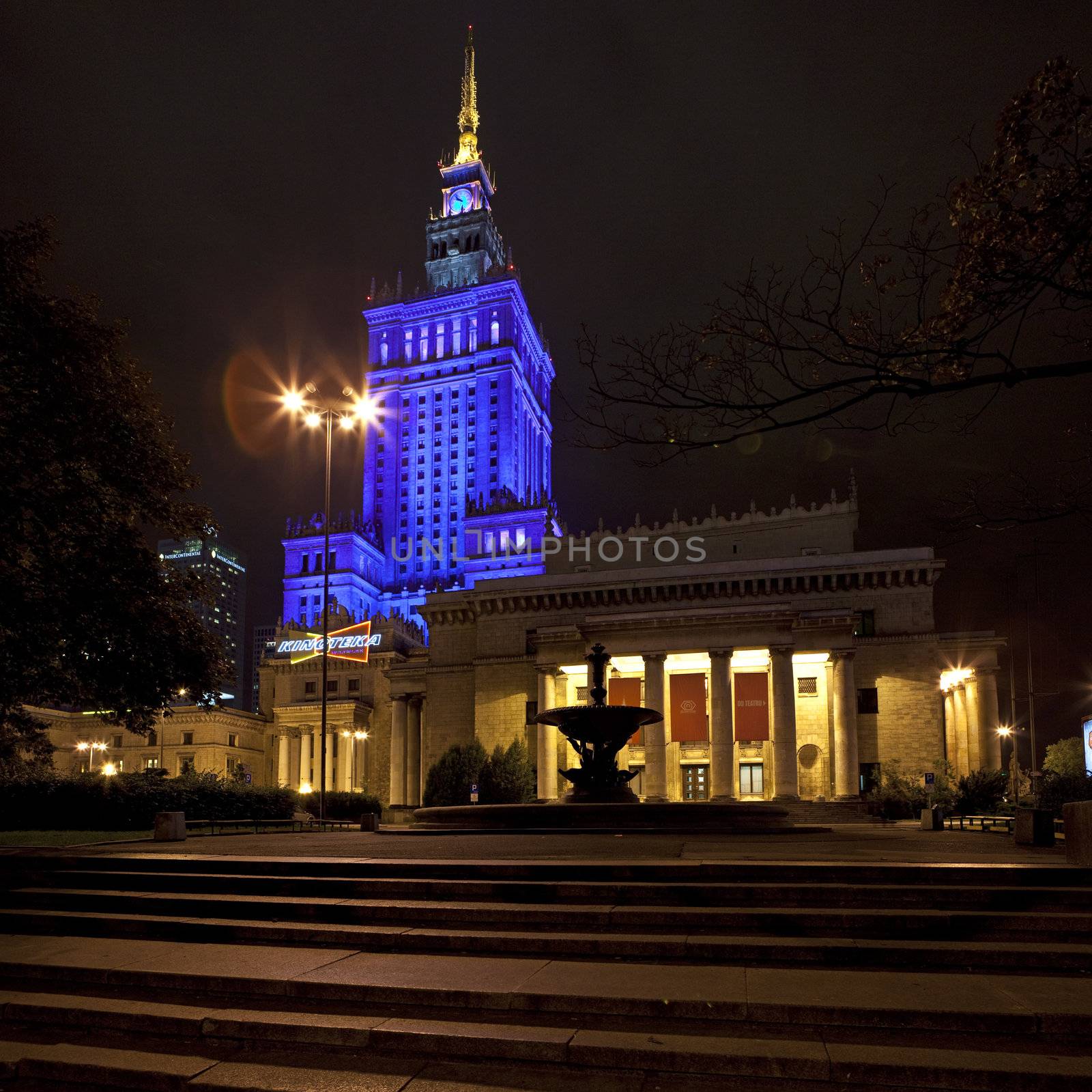 The Palace of Culture and Science in Warsaw.