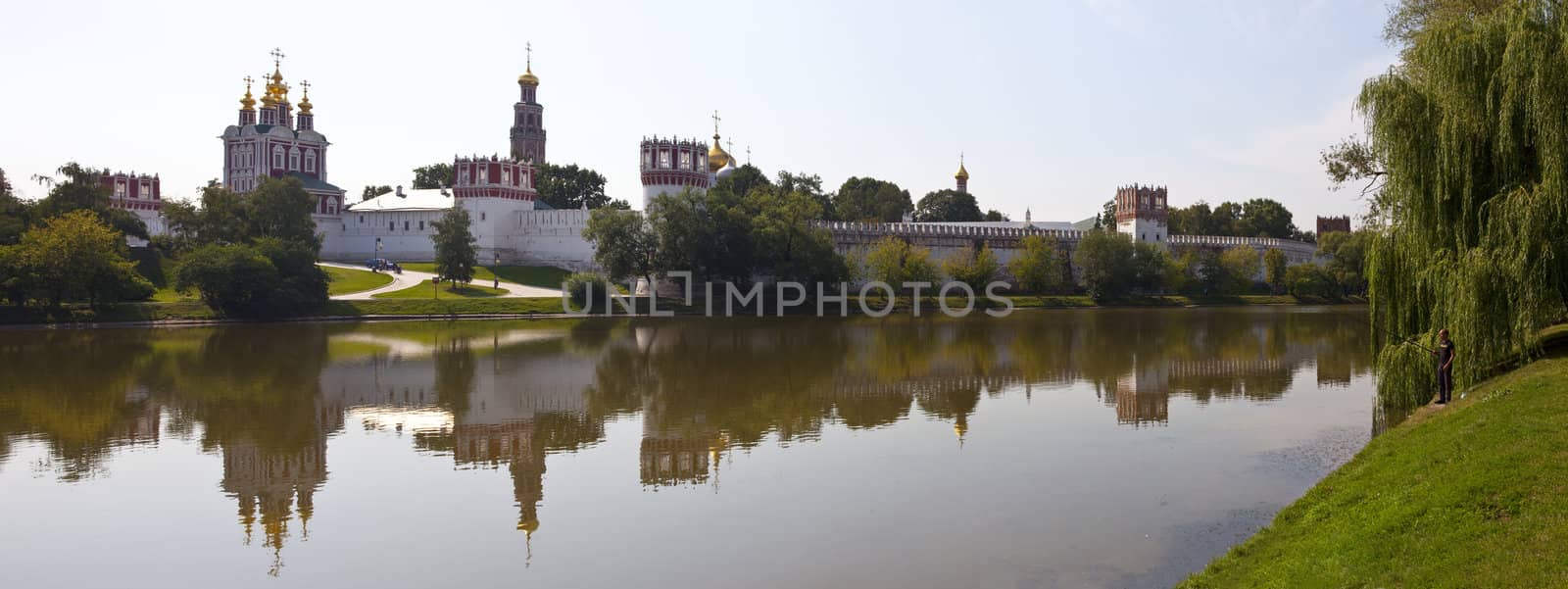 View of Novodevichy Convent from the Pond in Moscow by chrisdorney