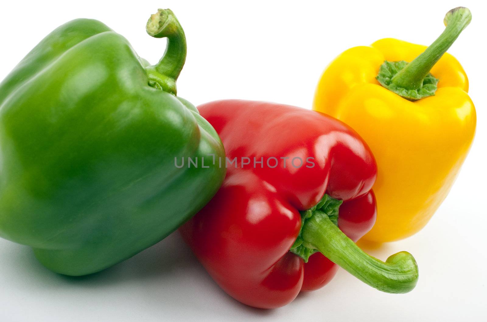 Red, Green and Yellow Peppers by chrisdorney