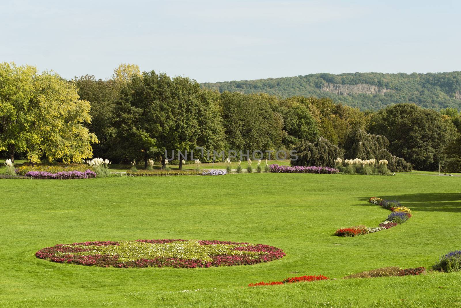 Rheinaue, a leisure park on the banks of the Rhine in Bonn, Germany