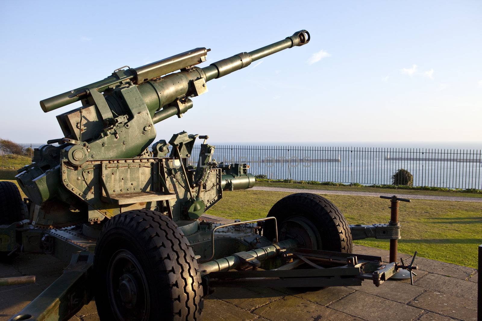 WW2 Artillery at Dover Pointed Towards the English Channel by chrisdorney