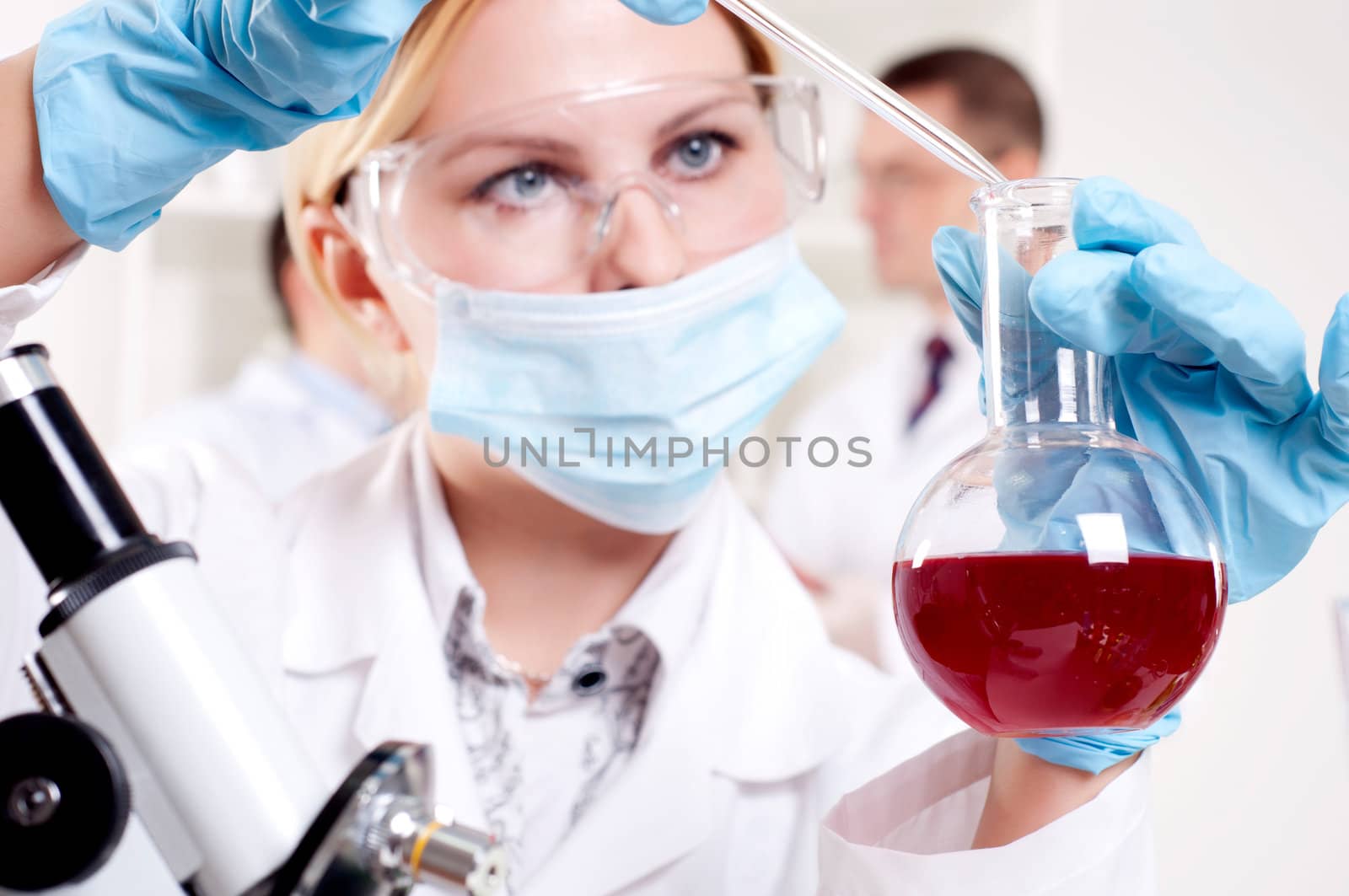 chemist working in the laboratory by adam121