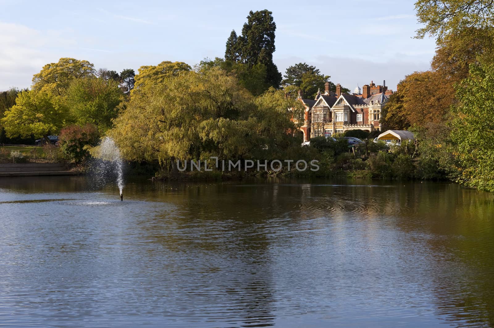 A view of Bletchley Park.
