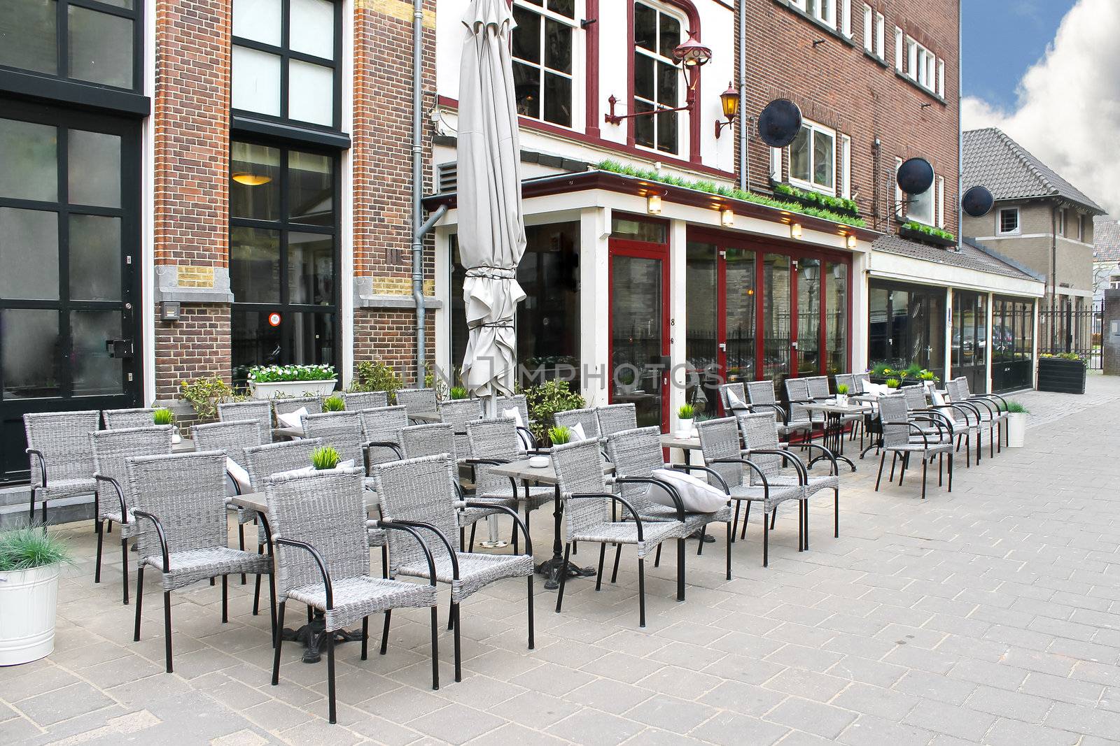 Street cafe in Den Bosch. Netherlands by NickNick