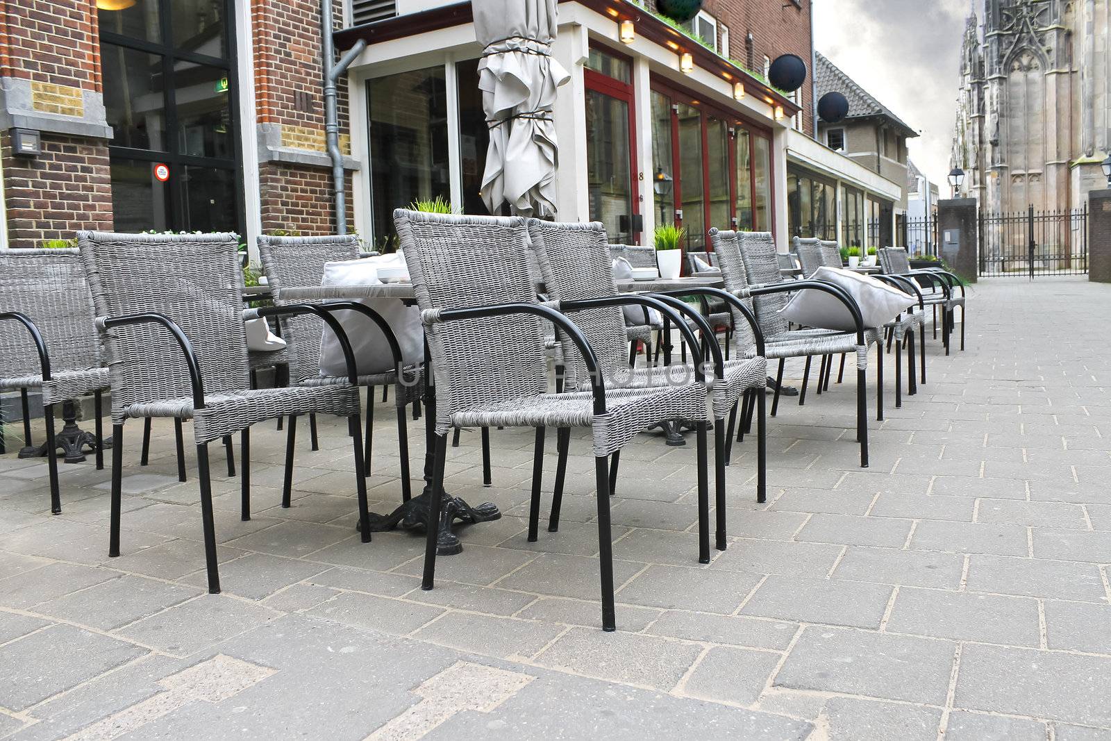 Street cafe in Den Bosch. Netherlands by NickNick