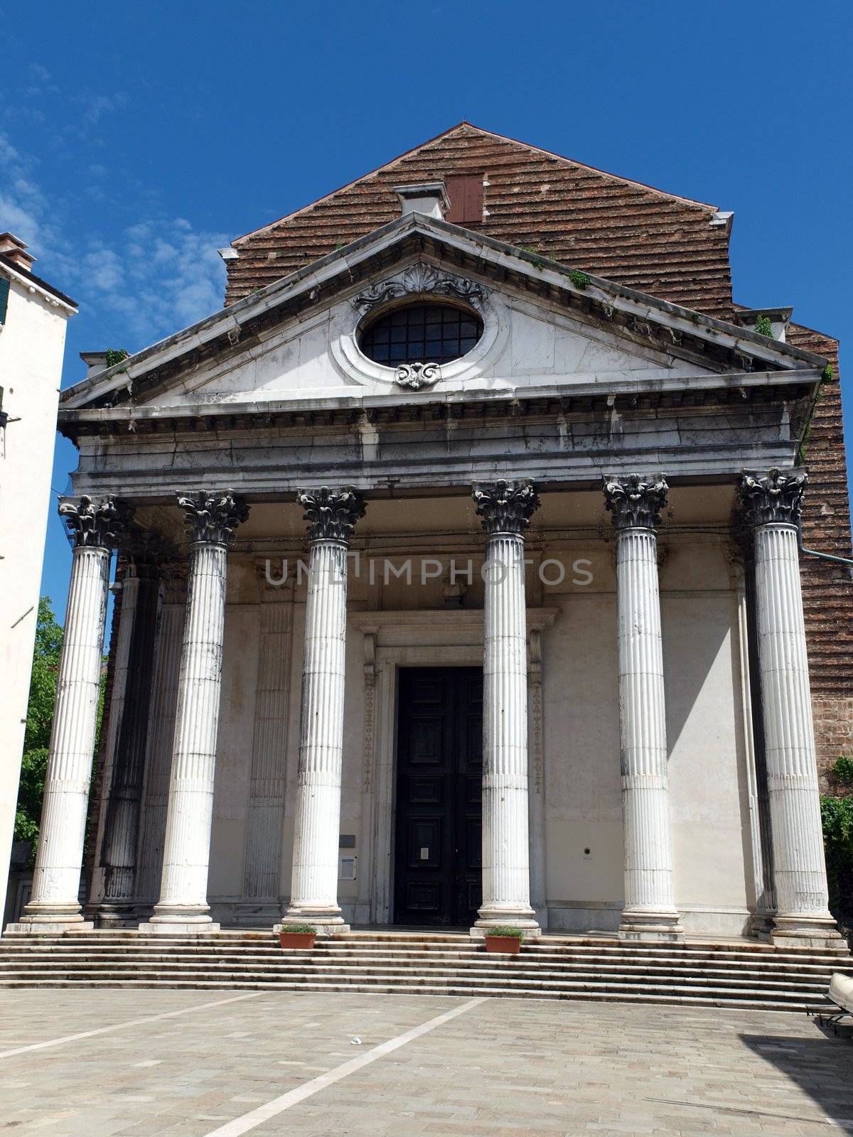 Venice - San Nicola da Tolentino. St. Nicola da Tolentino was founded by San Gaetano da Thiene, who fled the Sack of Rome in 1527 with his followers, called the Teatini Fathers.