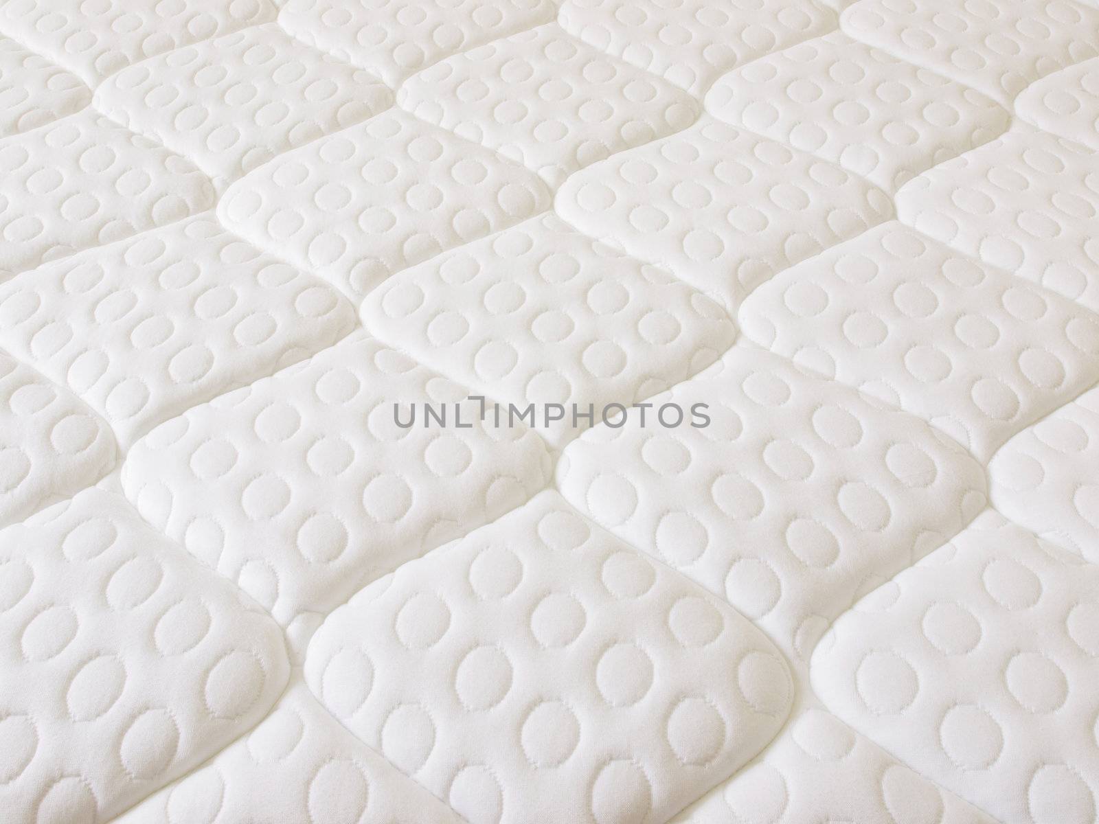 close up of a spring mattress