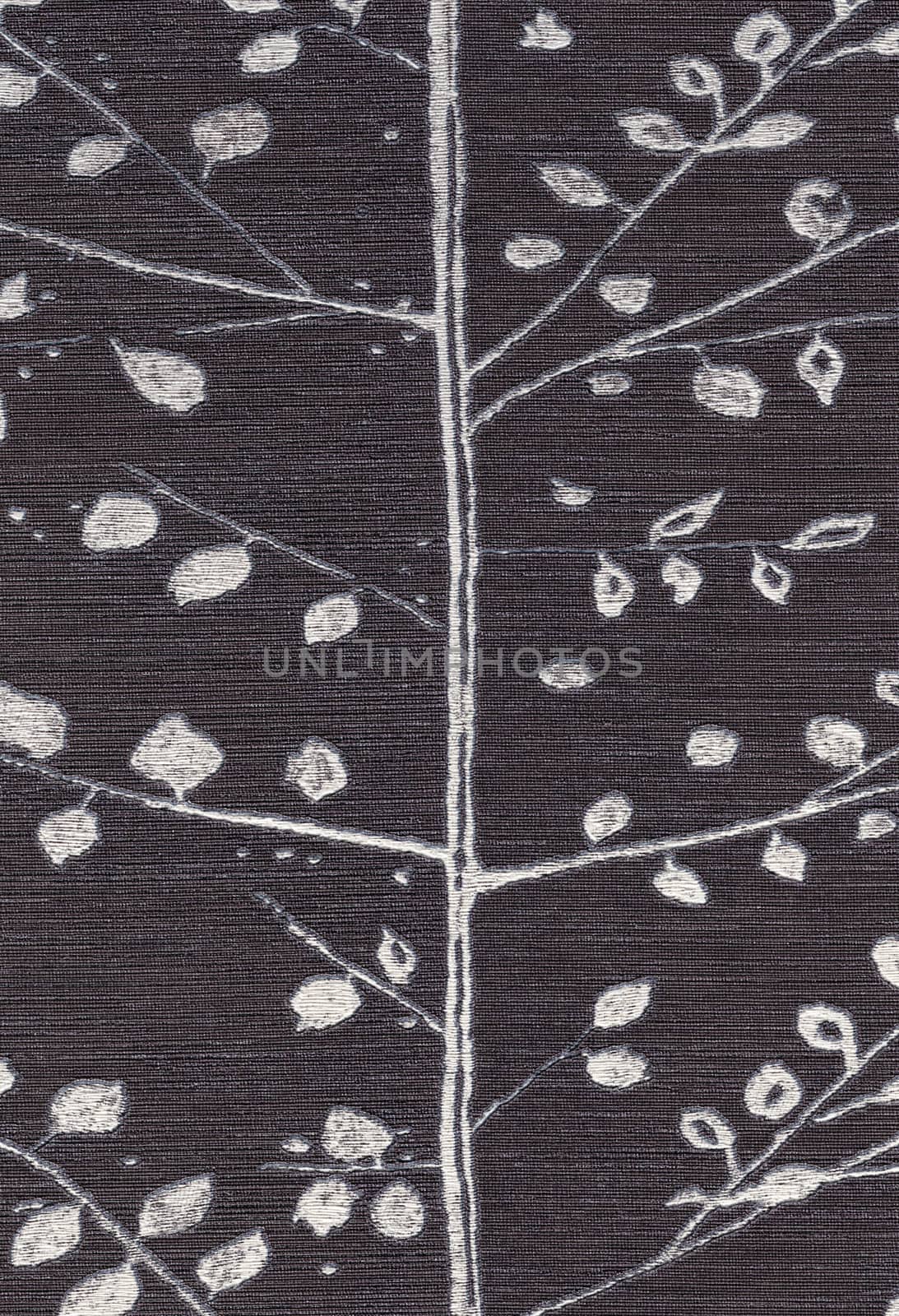 Branch pattern fabric texture. (High.res.scan.) by mg1408