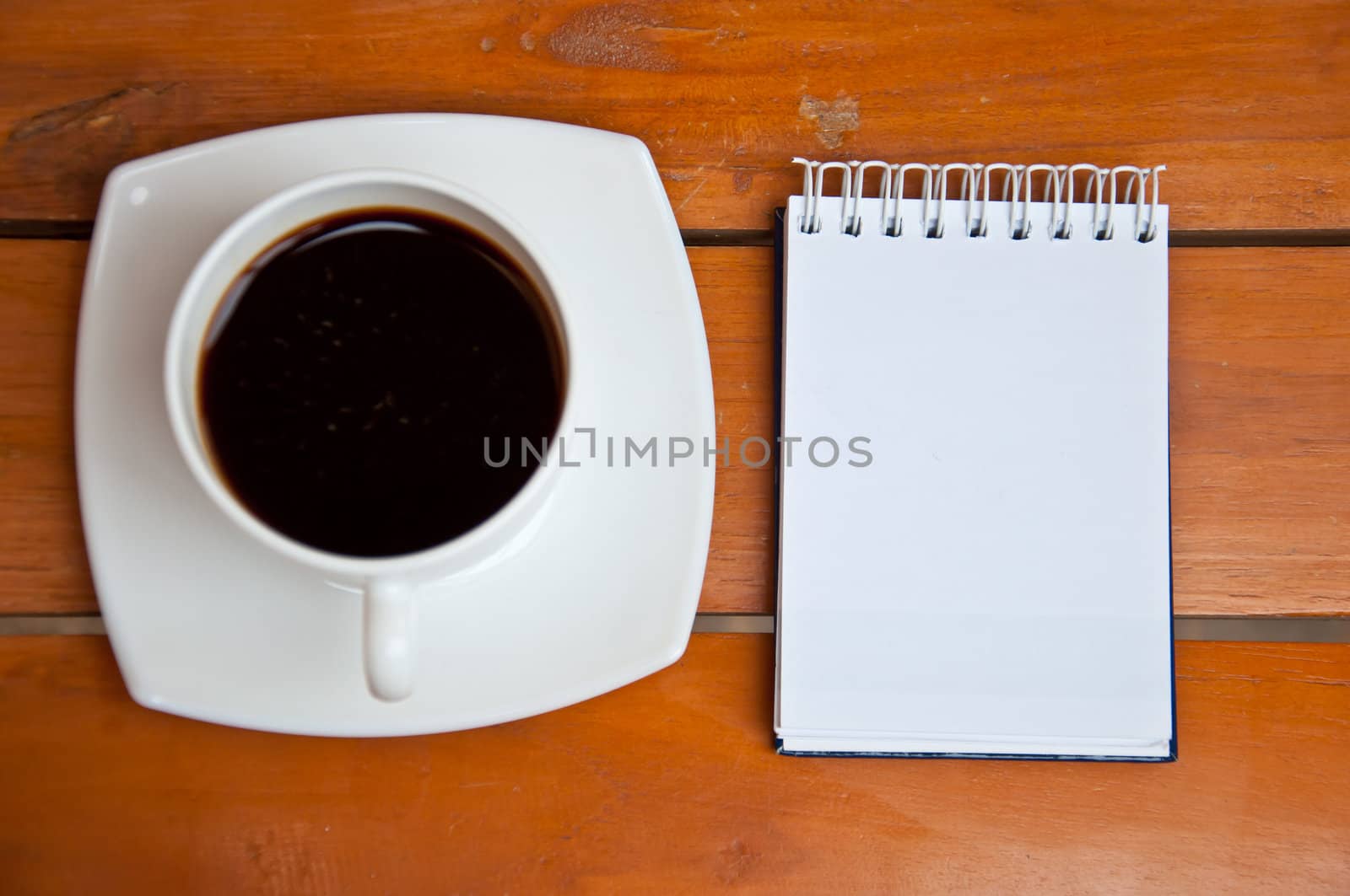 blank paper and black coffee by buffaloboy