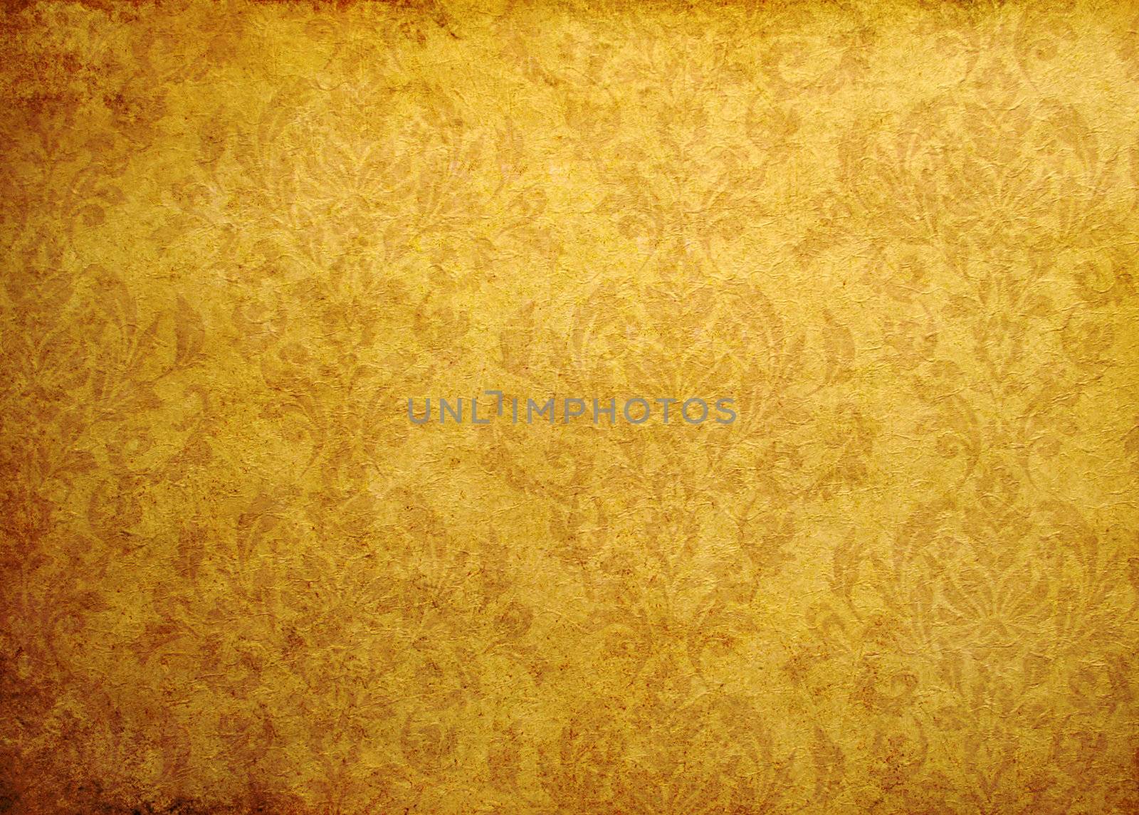 old grunge paper background with vintage victorian style 