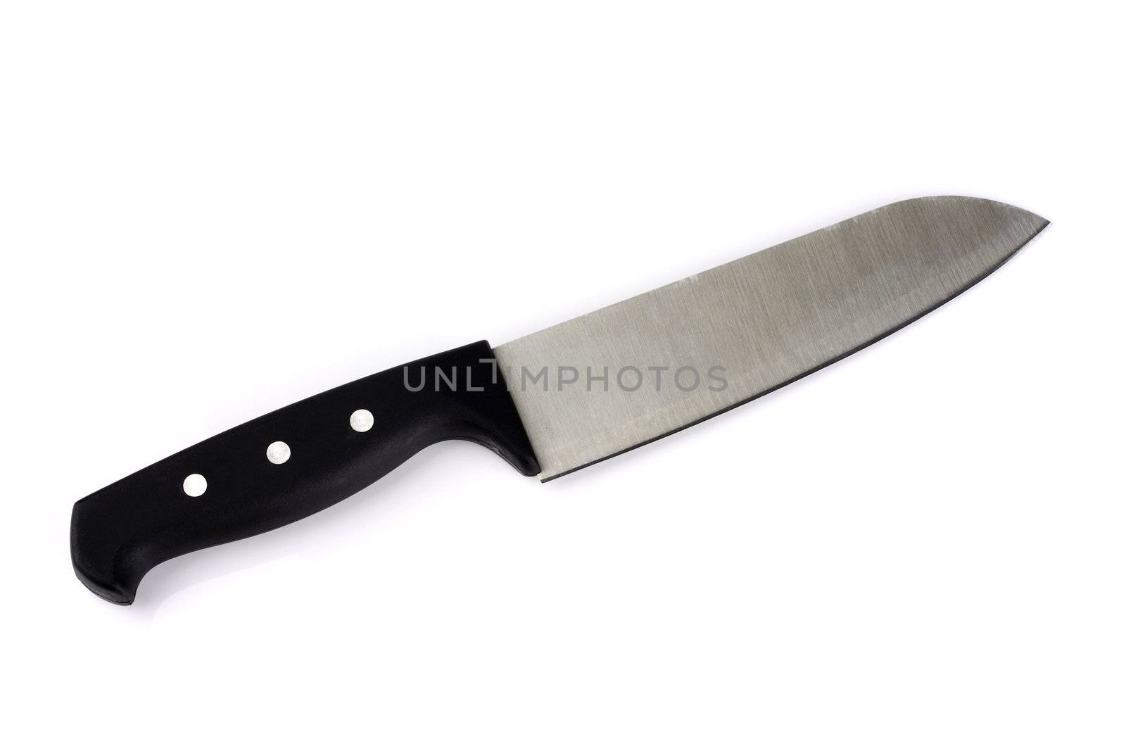 Kitchen knife isolated on white
