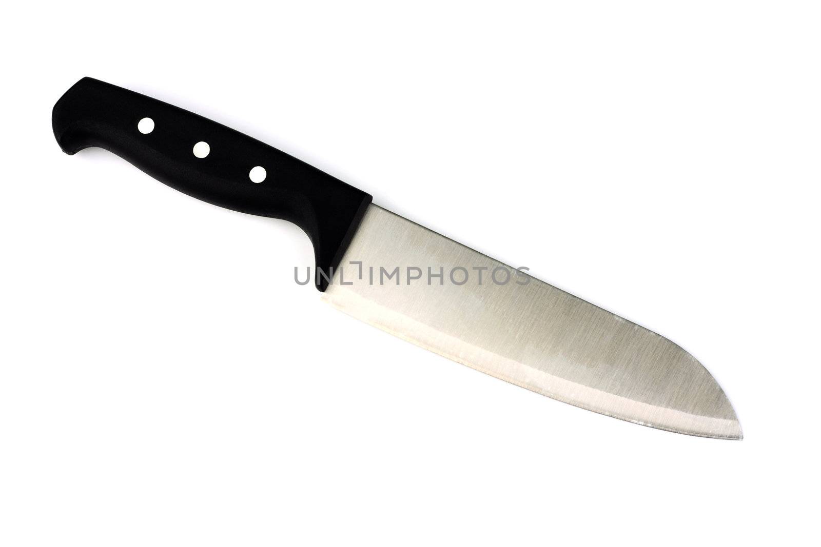 Kitchen knife isolated on white