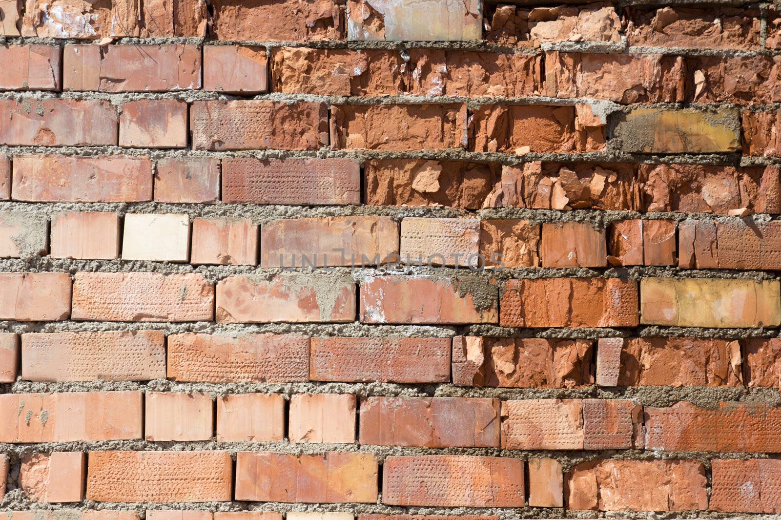 Background of brick wall texture  by schankz