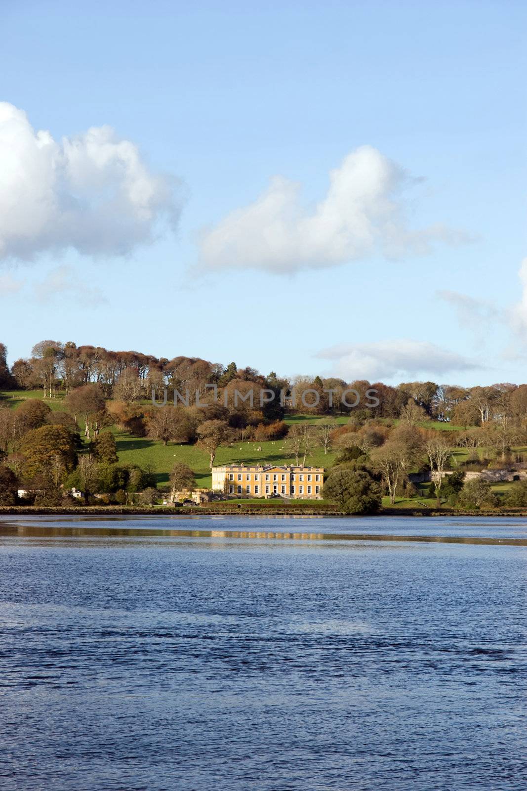 ballynatray house county Waterford Ireland set in its estate on the river blackwater