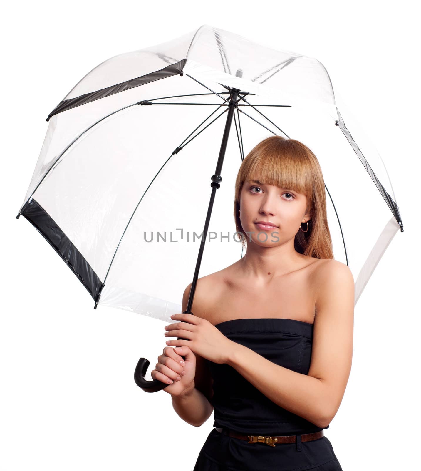 woman holding umbrella by adam121