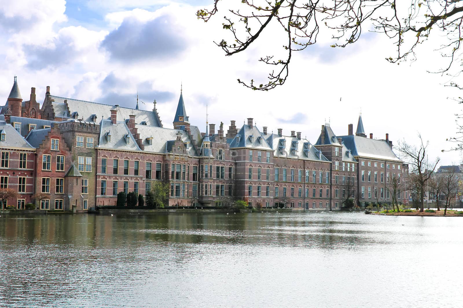 Binnenhof Palace in Den Haag,  Netherlands. Dutch Parlament buildings