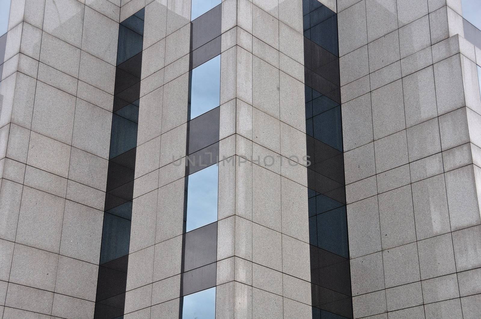 High rise modern building facade architectural detail. Abstract background.