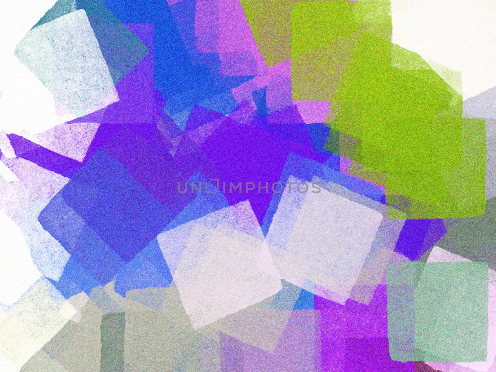Abstract square colorful paint brush strokes modern impressionist illustration.