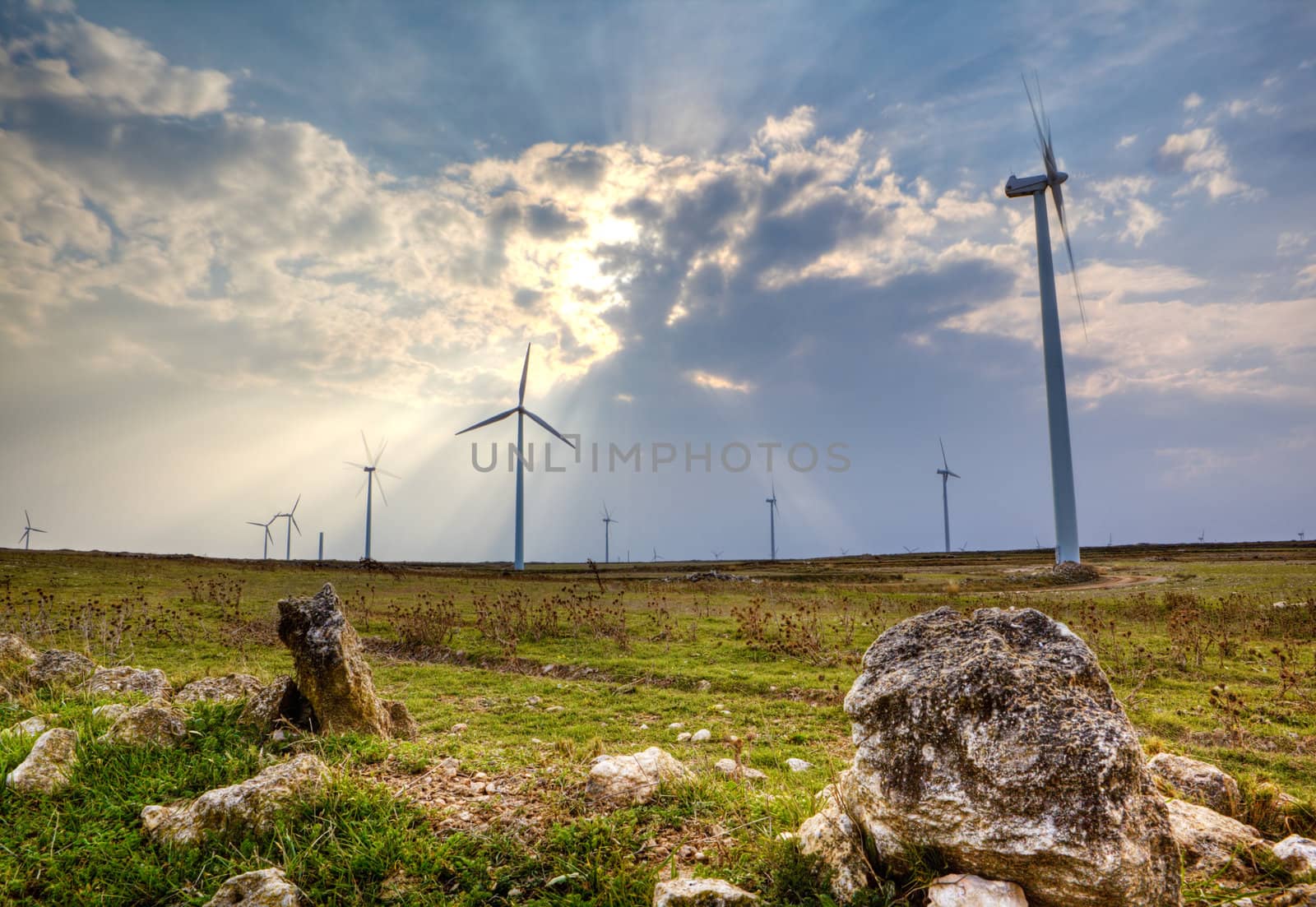 Wind turbine landscape by carloscastilla