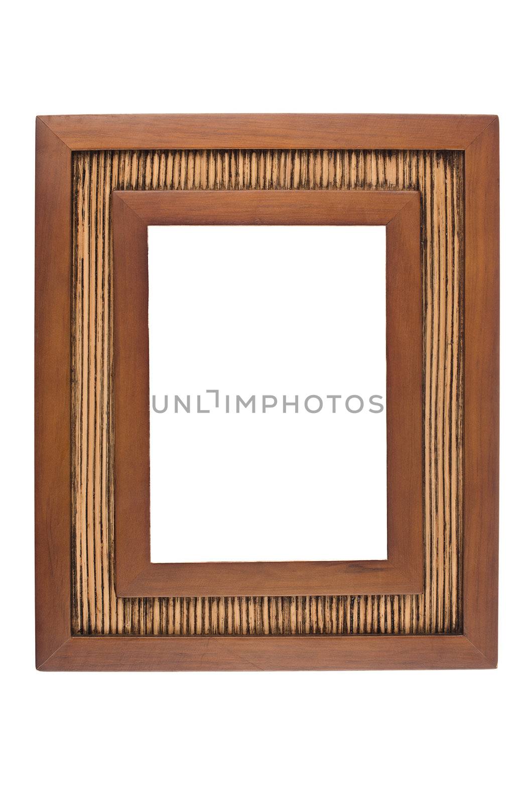 Picture frame isolated on a white background.
