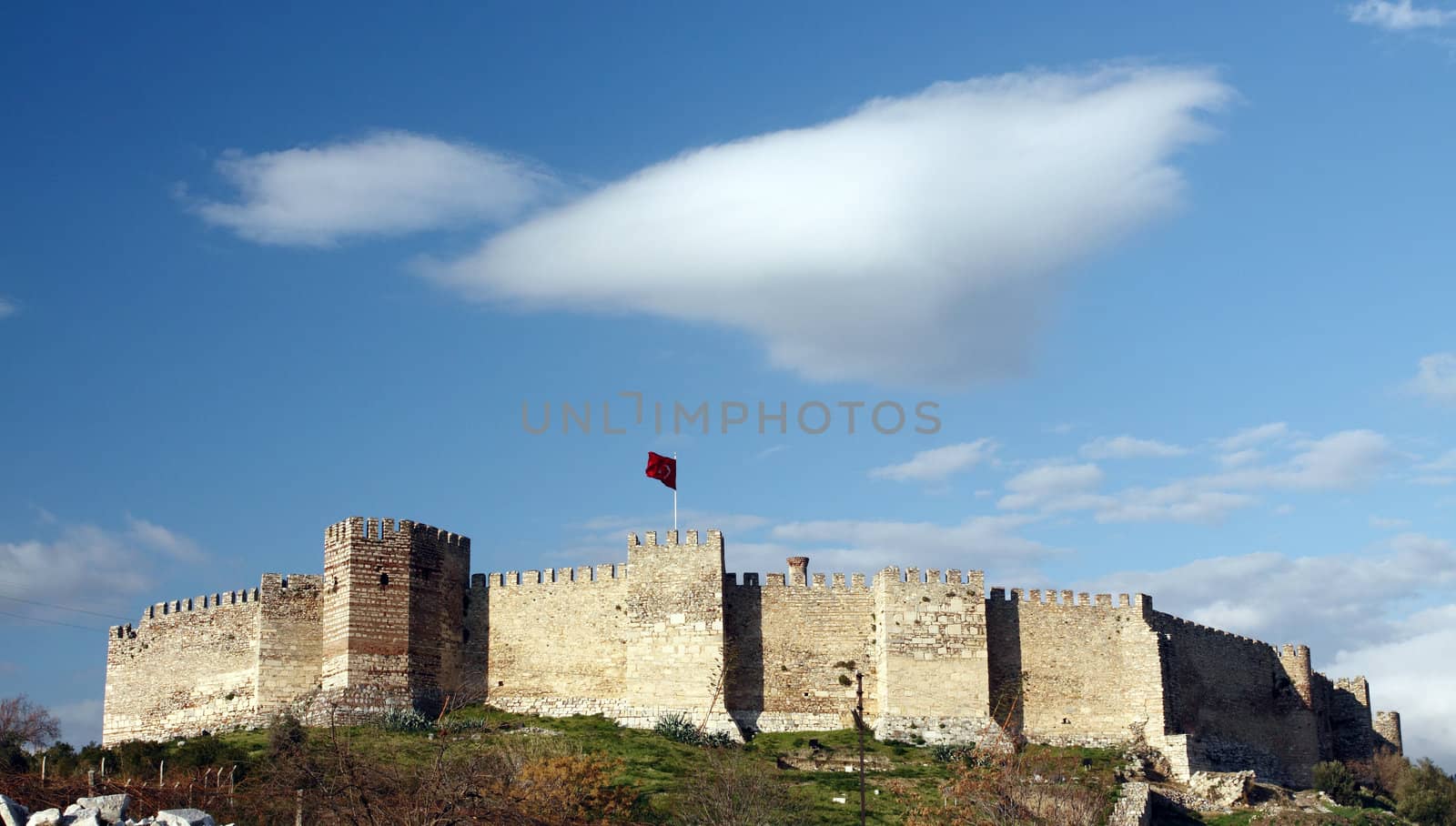 The citadel on Ayasuluk Hill, Selcuk castle, Turkey