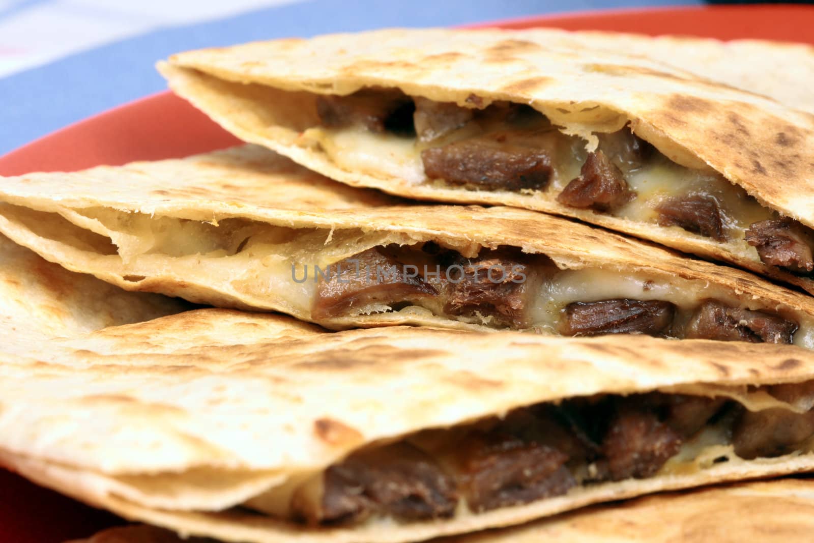 Fresh hot perfectly made mexican quesadilla delicious international food  