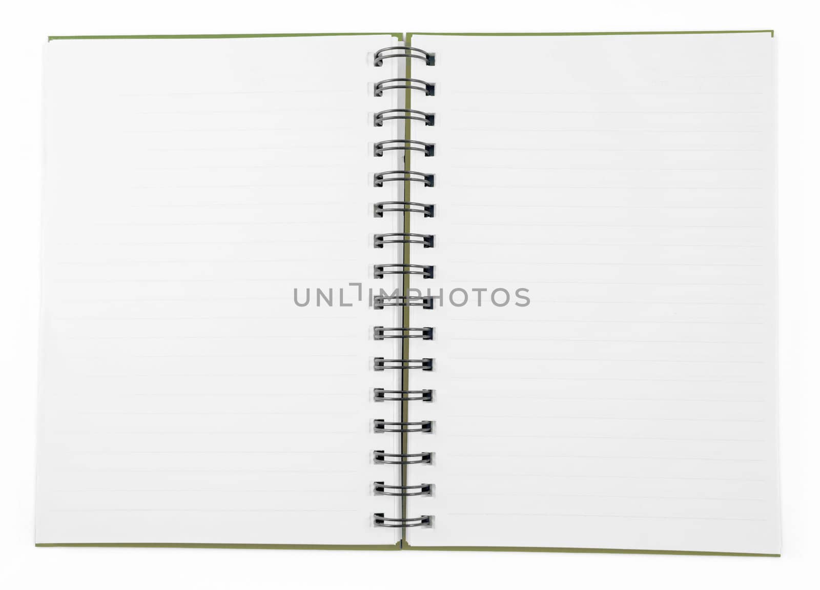 blank brown clean Notebook isolated on white background
