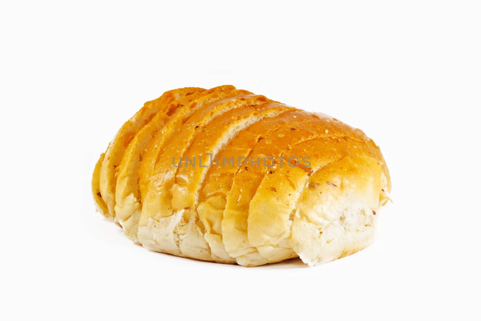 Bread slice isolated