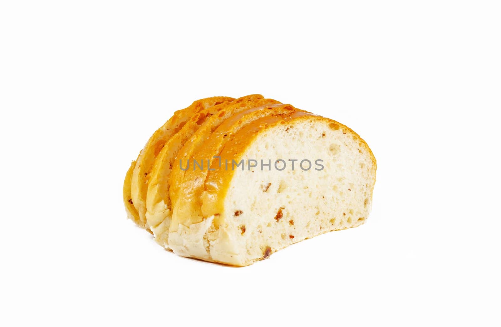 Bread slice isolated