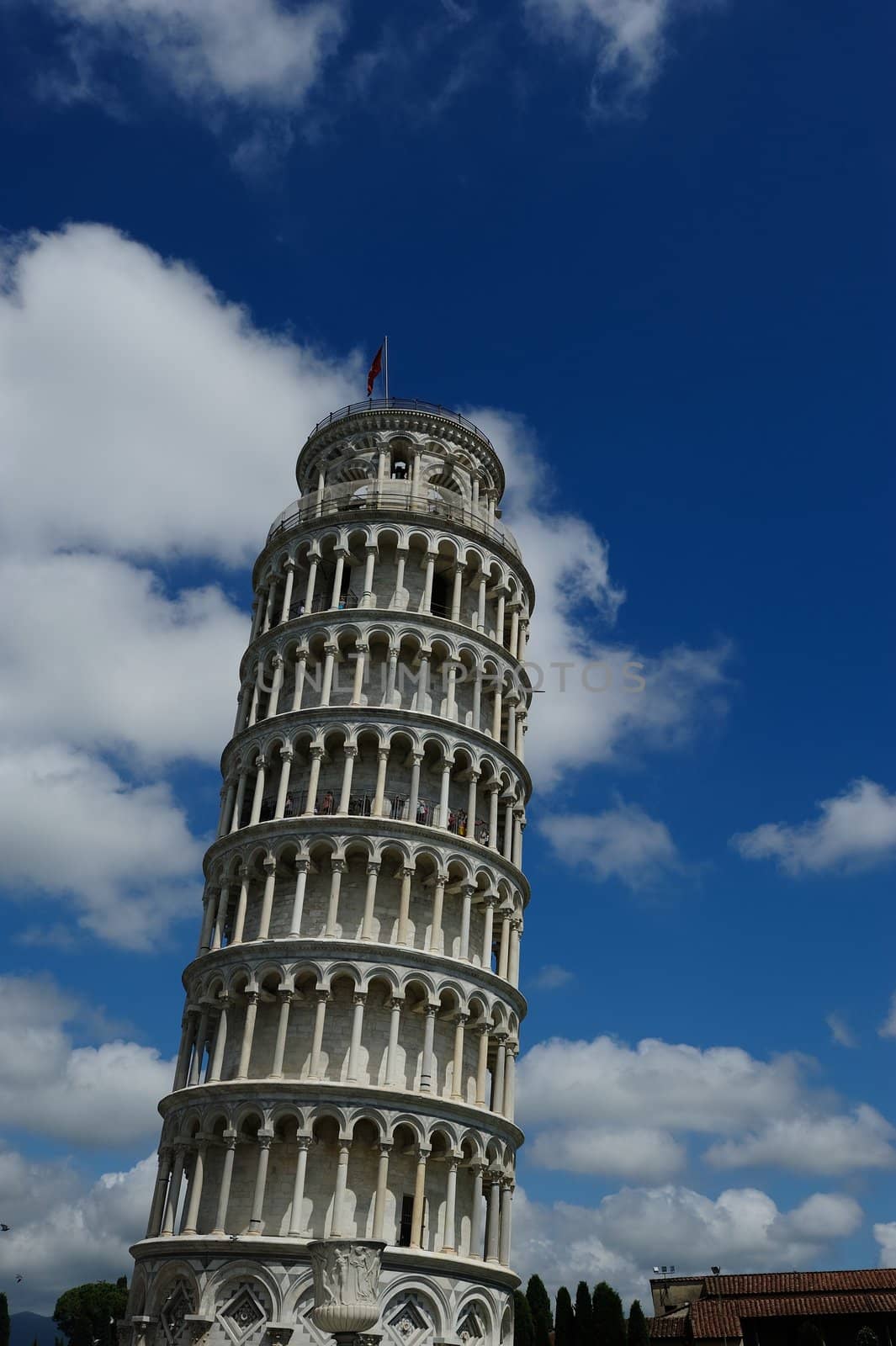 The famous Leaning tower of Pisa, Italy