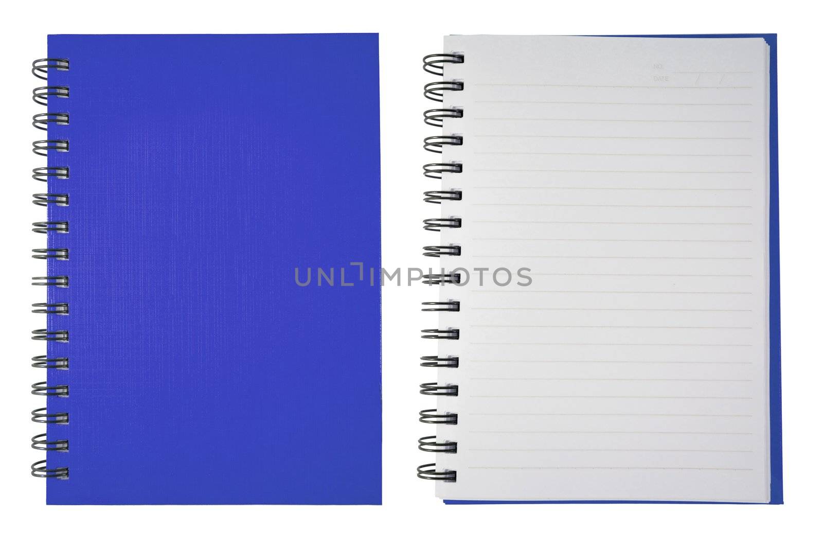 Blue Blank Note Book