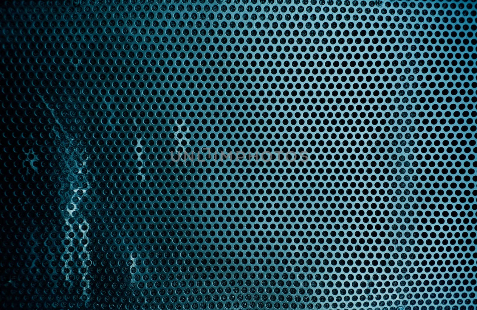 Close up image of grid metal texture
