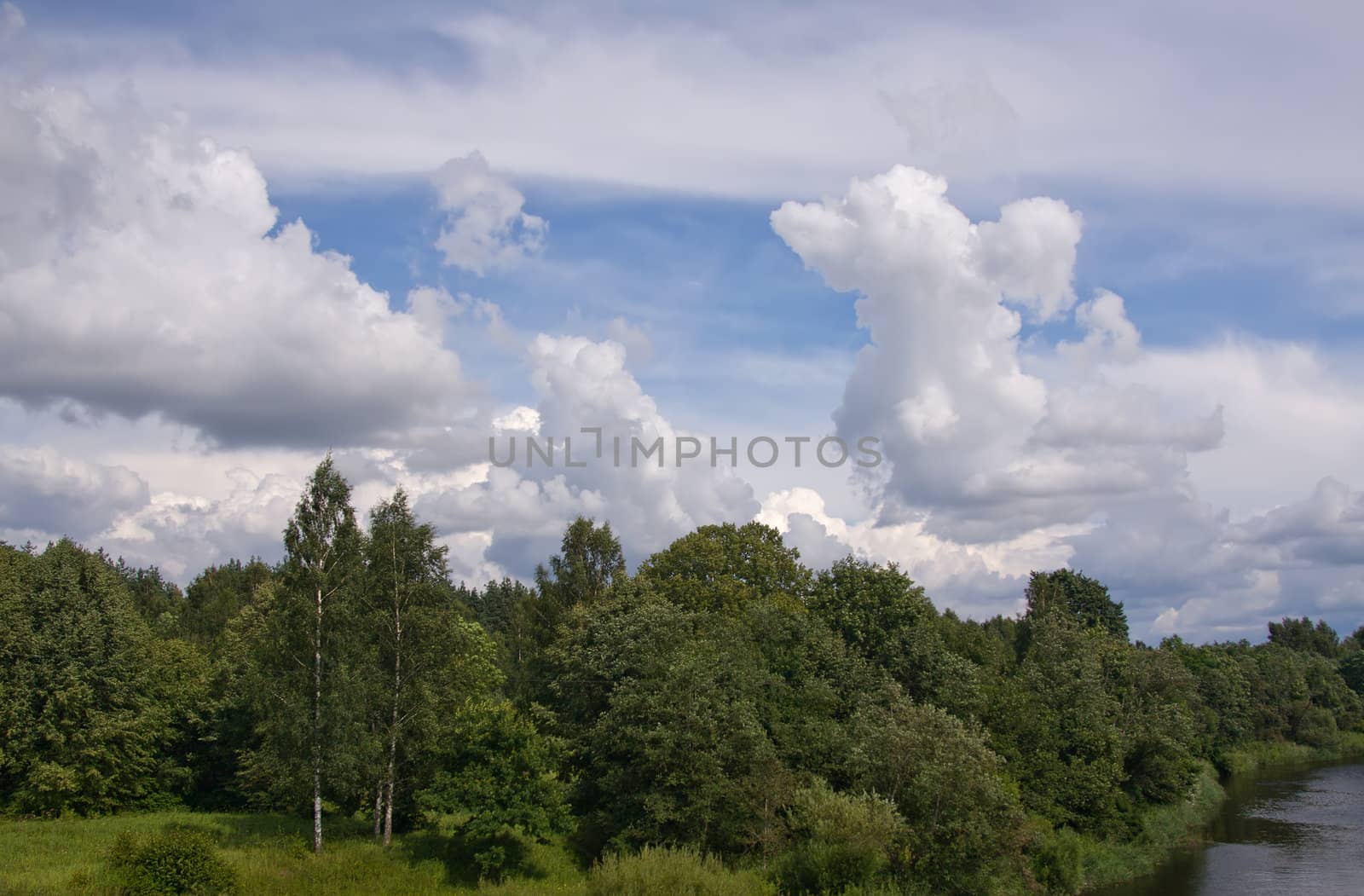 summer land sky horizon