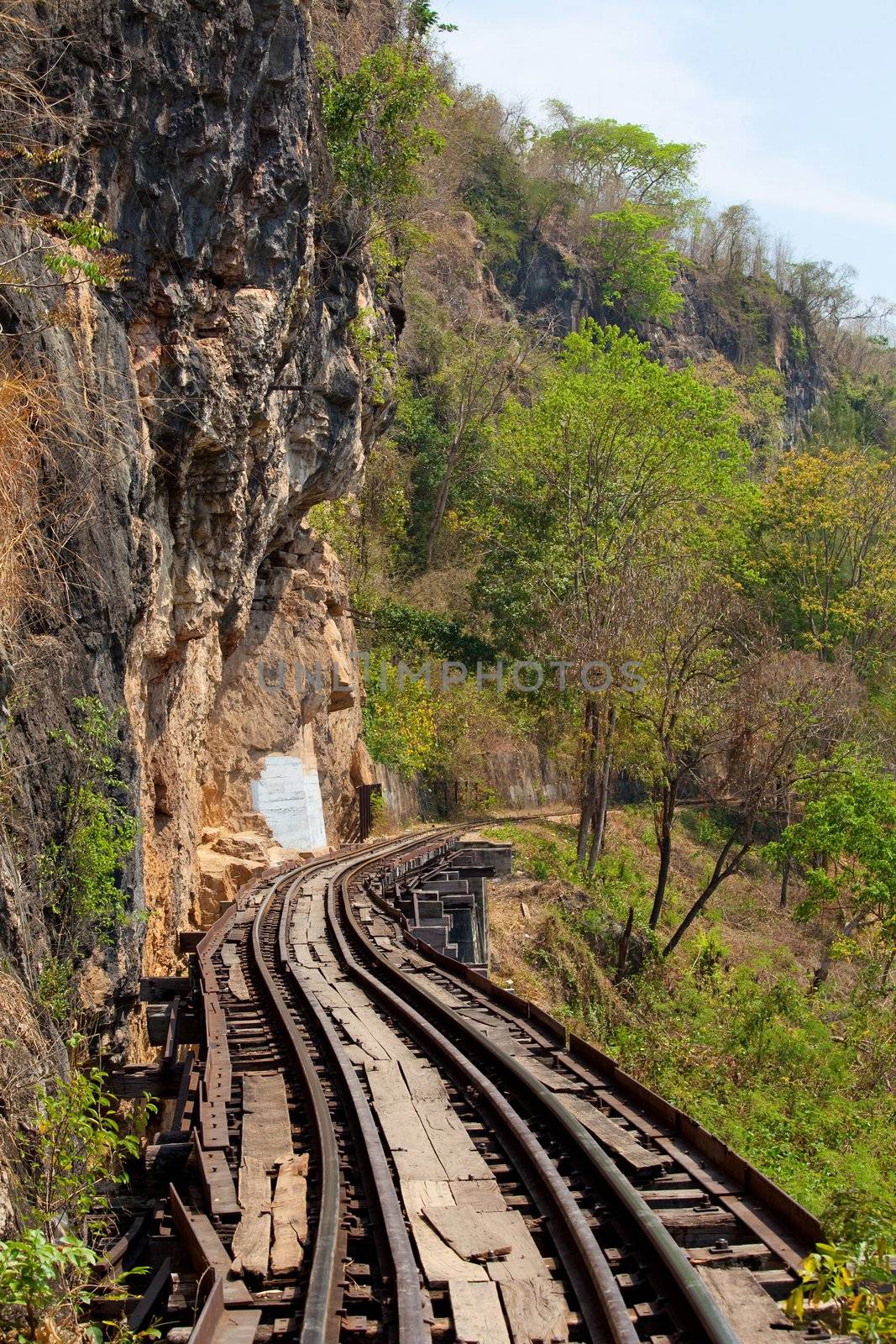 Death Railway in Kanchanaburi, Thailand