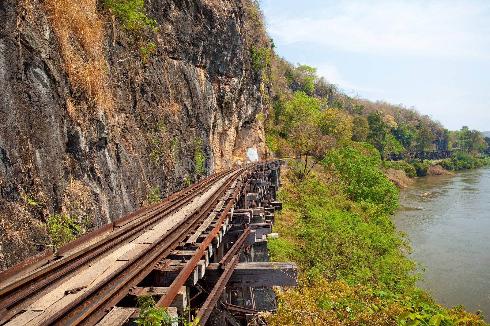 Death Railway in Kanchanaburi, Thailand