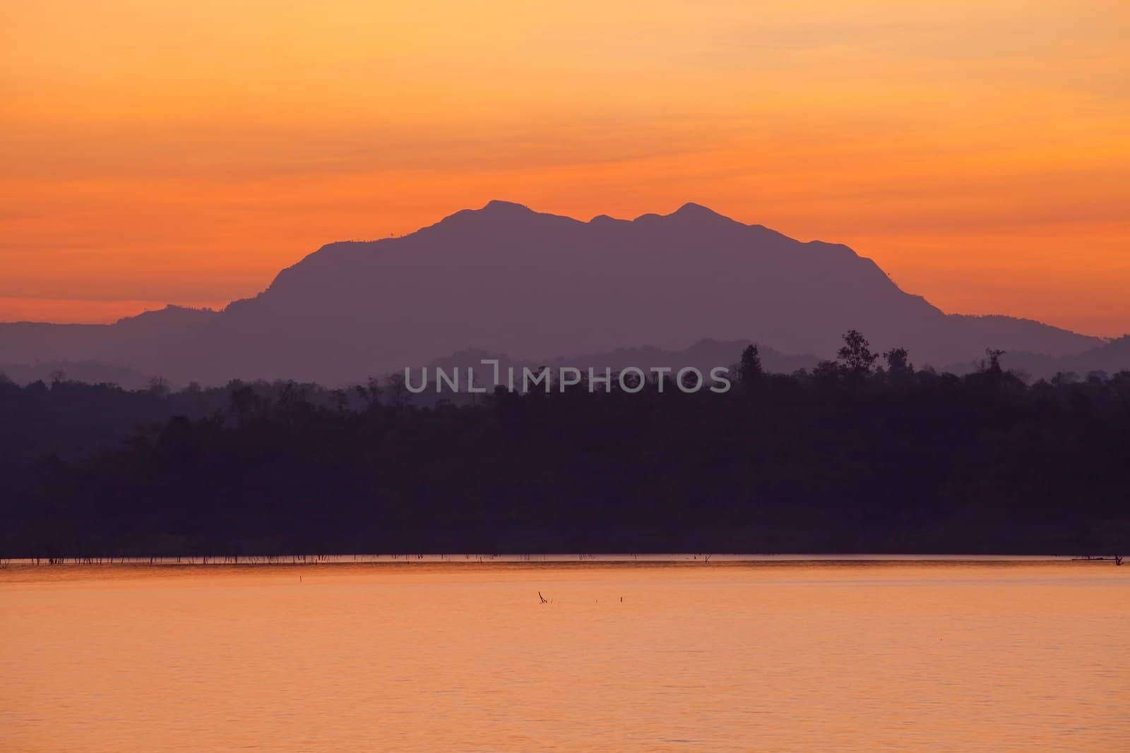 lake and mountain. view of Thailand