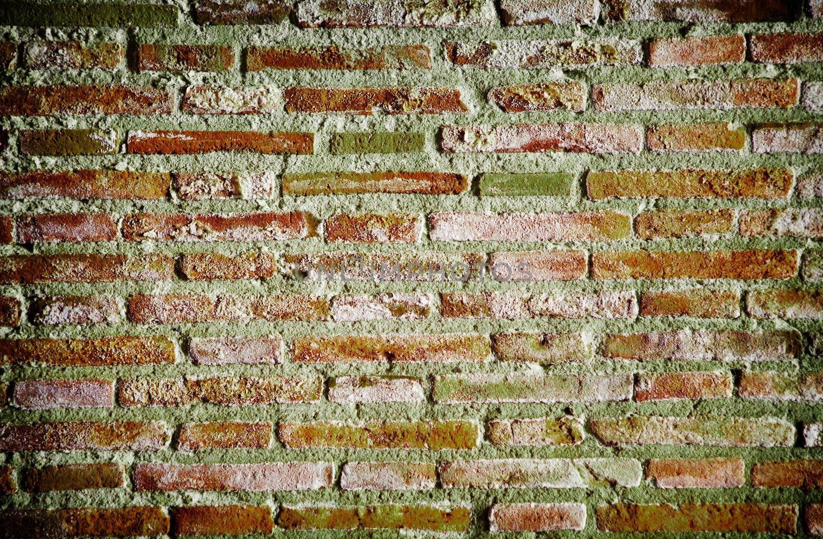 Detail of old brick wall