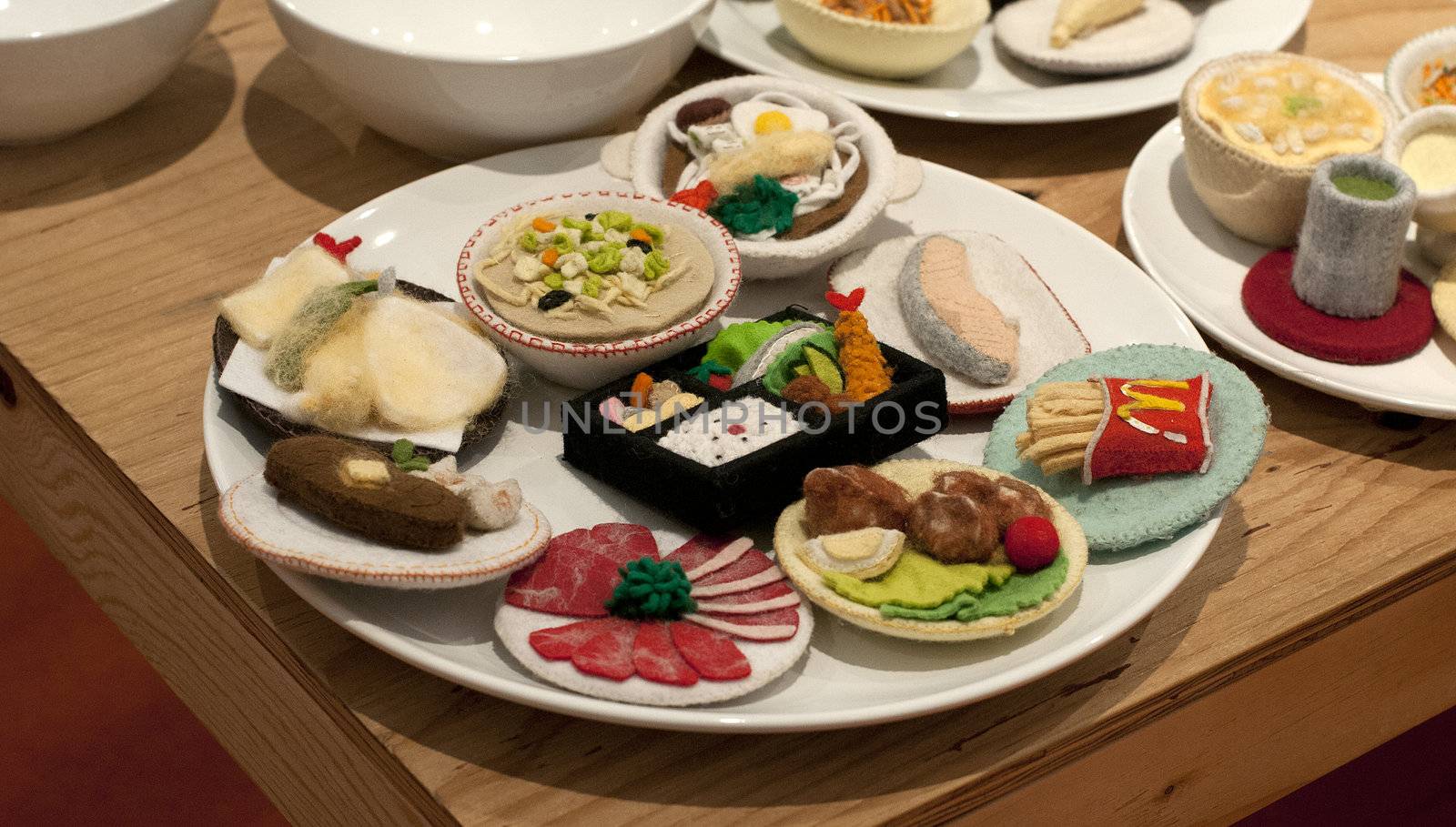 japanese imitation food made from patch work