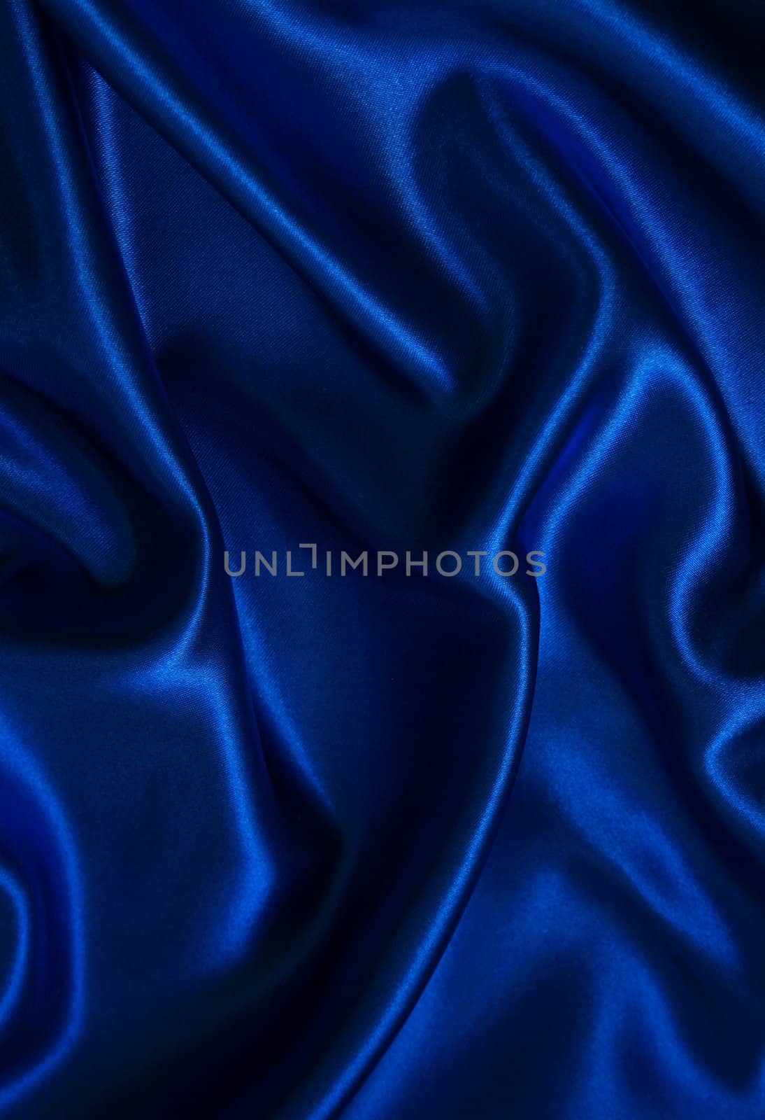 Smooth elegant blue silk can use as background