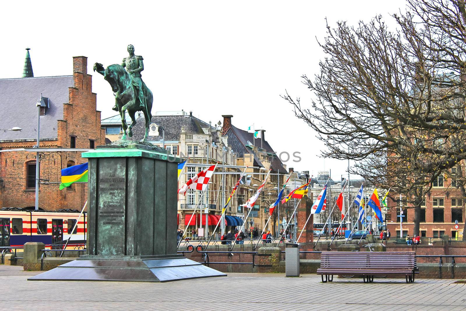 Equestrian statue of King William II, the Hague. Netherlands by NickNick